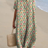 Noemie — Soft Floral Midi Dress