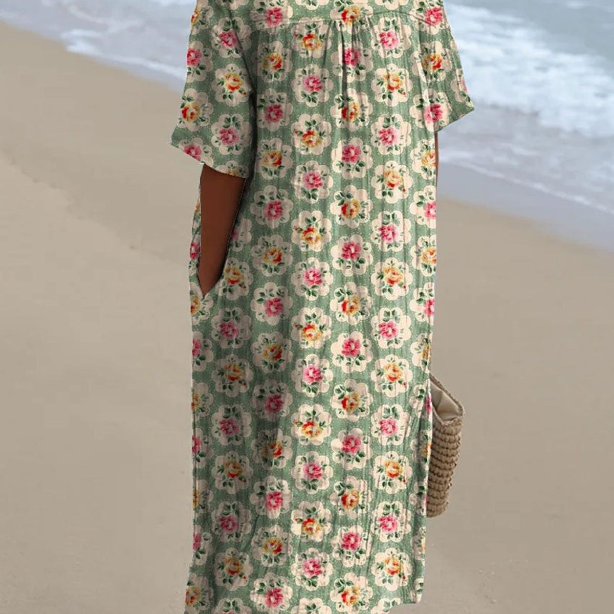 Noemie — Soft Floral Midi Dress