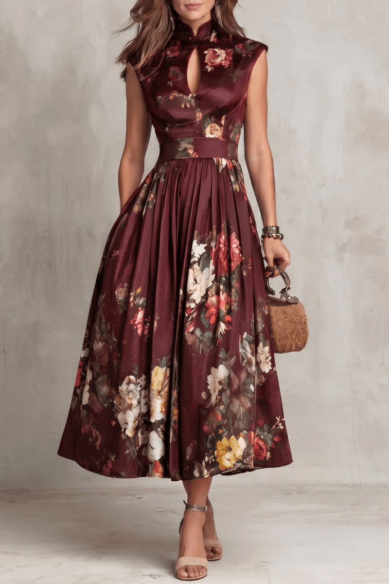 Laurentia — Burgundy Floral