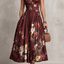  Burgundy Floral
